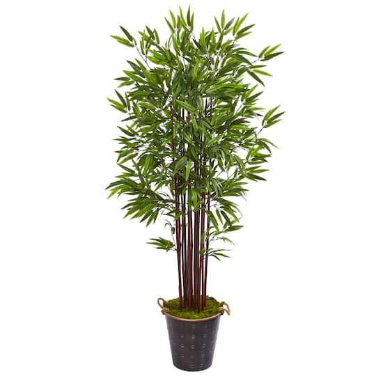 Michaels, 6ft. Bamboo Tree in Metal Planter – Category: Trees & Floor Plants